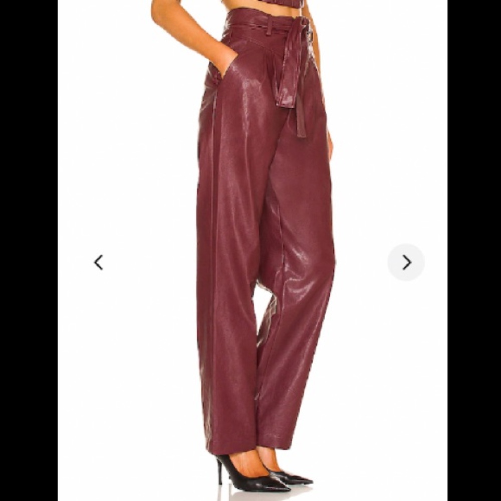 Lover’s & Friends leather trousers